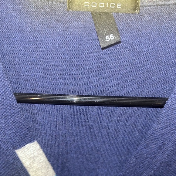 Codice Men’s Navy Blue/Yellow Button Down Cardigan Size 56 EU XXL VGUC - Picture 5 of 7